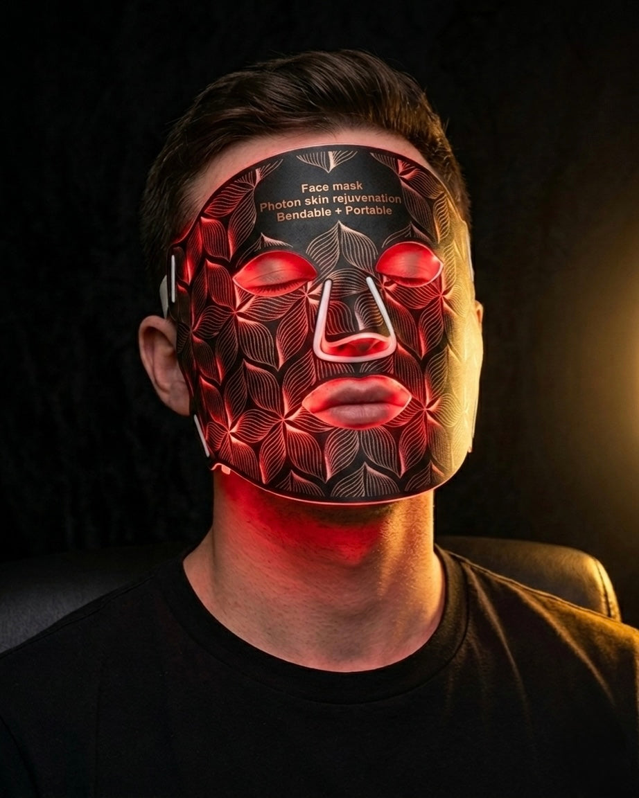 AURVEX LED Rotlichtmaske Pro