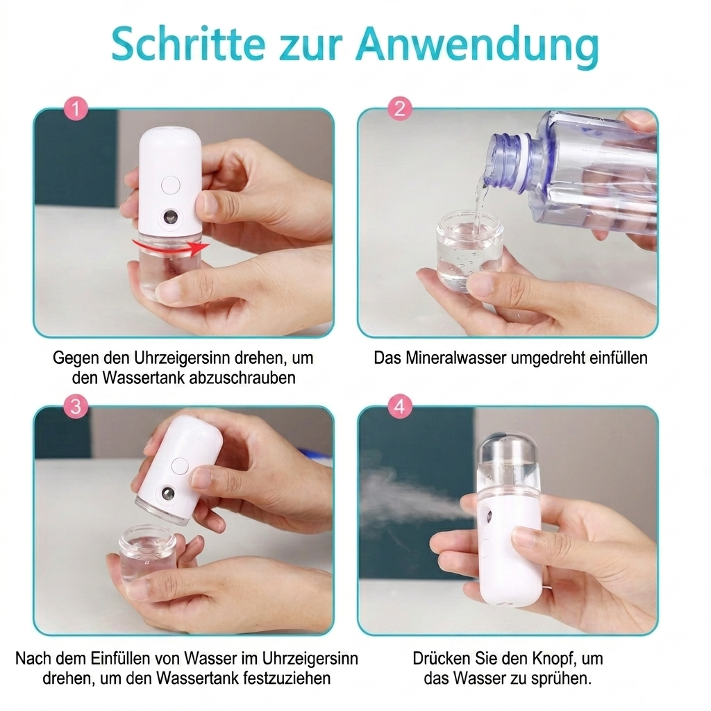 AURVEX Gesichts-Wassersprüher — Sofort Hydration