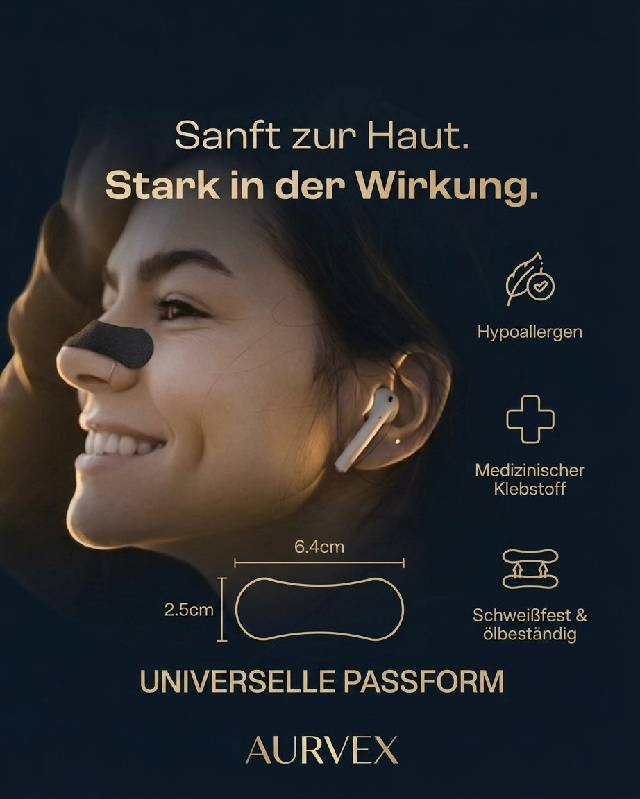 AURVEX Nasenstreifen — Freie Atmung