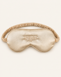 ÉLIA beige satin sleep mask by AURVEX Nuit